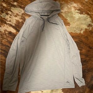 Tommy Bahama Light Gray Men's Lightweight Hooded Shirt Jacket